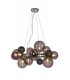 Circular Pendant 12 x G9 Polished Chrome Smoked Black Glass-1