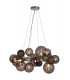 Circular Pendant 12 x G9 Polished Chrome Smoked Black Glass-8