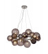 Circular Pendant 12 x G9 Polished Chrome Smoked Black Glass-10