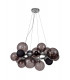 Circular Pendant 12 x G9 Polished Chrome Smoked Black Glass-11