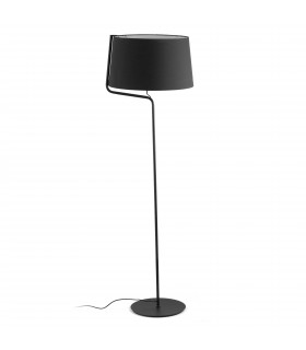 1 Light Floor Lamp Black, E27 - 1