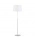 1 Light Floor Lamp White, Nickel, E27 - 1