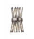 2 Light E14 Wall Light E14 Polished Nickel  Smoke Glass-1