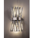 2 Light E14 Wall Light E14 Polished Nickel  Smoke Glass-3