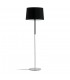 1 Light Floor Lamp Black, Nickel, E27 - 1