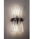 2 Light E14 Wall Light E14 Brown Oxide  Clear Glass-3