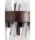 2 Light E14 Wall Light E14 Brown Oxide  Clear Glass-6