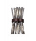 2 Light E14 Wall Light E14 Brown Oxide  Smoke Glass-1