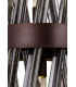 2 Light E14 Wall Light E14 Brown Oxide  Smoke Glass-6