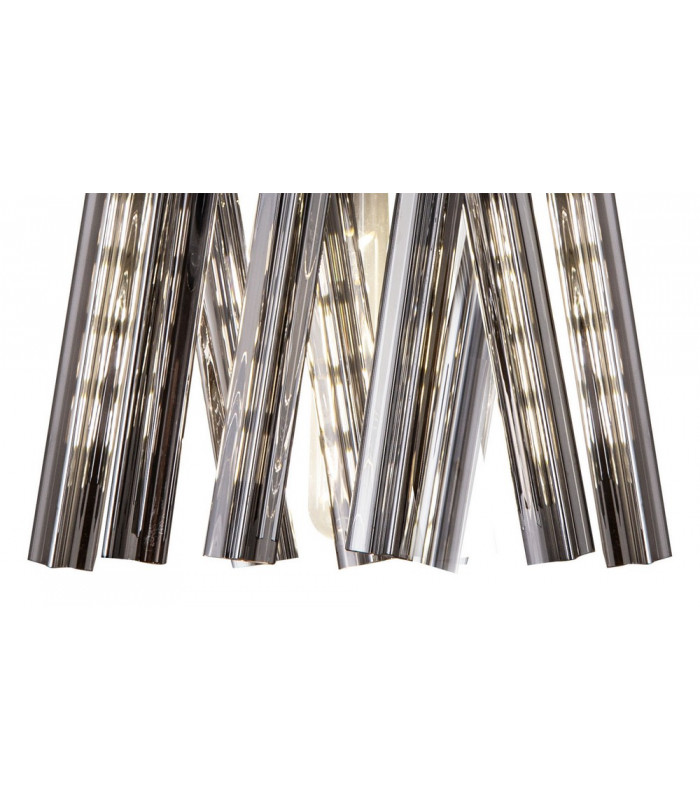 2 Light E14 Wall Light E14 Brown Oxide  Smoke Glass-8