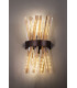 2 Light E14 Wall Light E14 Brown Oxide  Champagne Glass-3