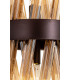 2 Light E14 Wall Light E14 Brown Oxide  Champagne Glass-6