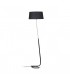 1 Light Floor Lamp Chrome, Black, E27 - 1
