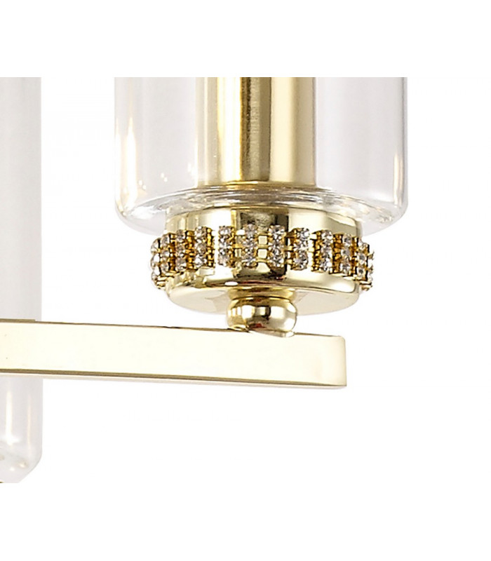 Pendant Semi Ceiling 7 x E14 Polished Gold-8