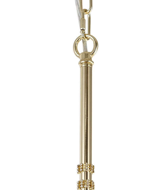 Pendant Semi Ceiling 7 x E14 Polished Gold-9