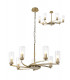 Pendant Semi Ceiling 7 x E14 Antique Brass-1