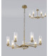 Pendant Semi Ceiling 7 x E14 Antique Brass-3
