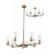 Pendant Semi Ceiling 7 x E14 Antique Brass-4