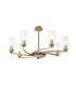 Pendant Semi Ceiling 7 x E14 Antique Brass-5