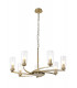 Pendant Semi Ceiling 7 x E14 Antique Brass-6