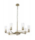 Pendant Semi Ceiling 7 x E14 Antique Brass-7