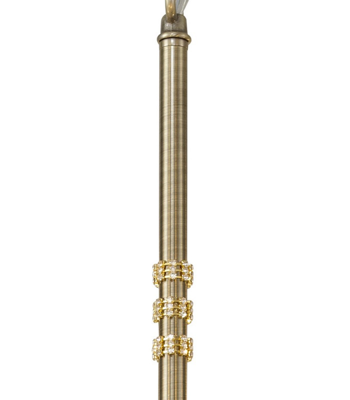 Pendant Semi Ceiling 7 x E14 Antique Brass-9