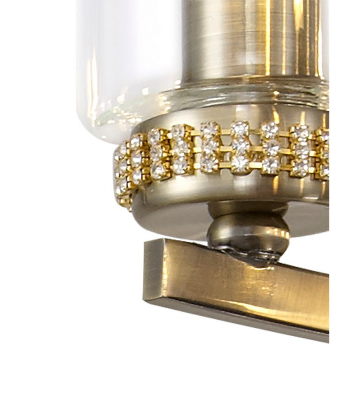 Pendant Semi Ceiling 7 x E14 Antique Brass-11