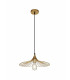 Shallow Pendant 1 x E27 Painted Gold-6