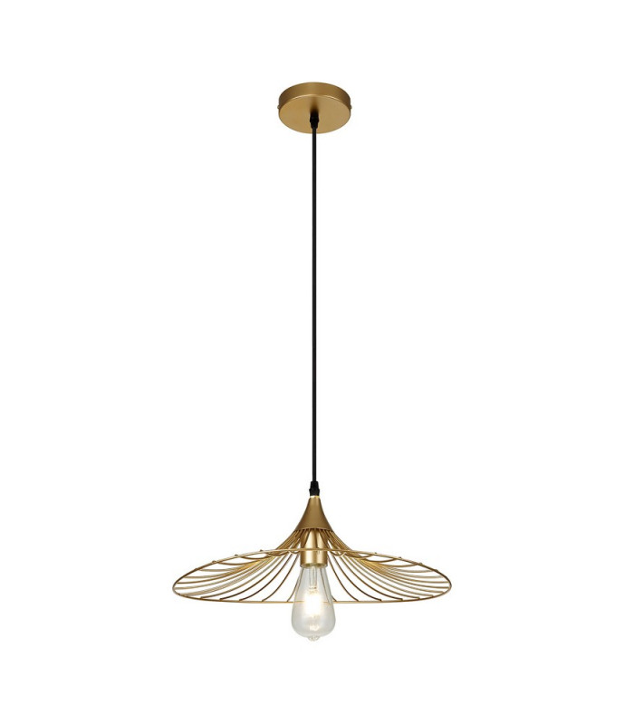 Shallow Pendant 1 x E27 Painted Gold-6