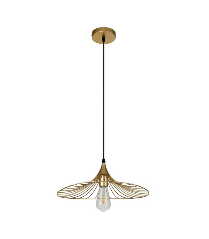 Shallow Pendant 1 x E27 Painted Gold-7