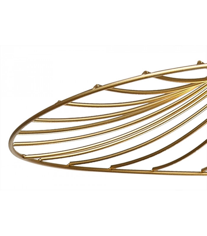 Shallow Pendant 1 x E27 Painted Gold-8