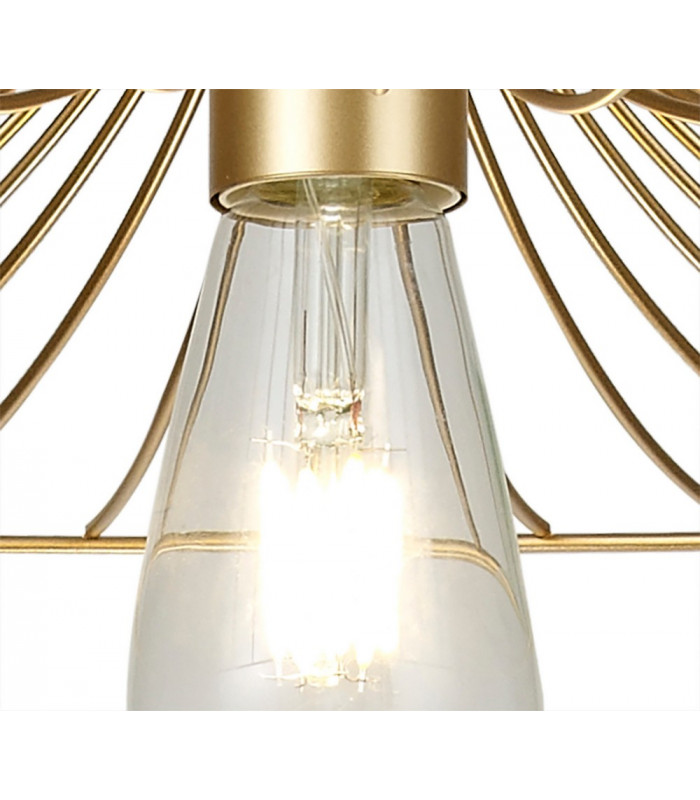 Shallow Pendant 1 x E27 Painted Gold-10