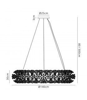 Pendant 36 Light G9 French Gold Crystal Item Weight:19.4kg-2