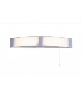 Bathroom Wall Lamp c w Shaver Socket & Pull Switch 1 x 10W LED 4000K 900lm IP44 White 3yrs Warranty-1