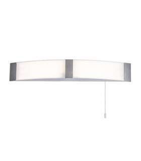 Bathroom Wall Lamp c w Shaver Socket & Pull Switch 1 x 10W LED 4000K 900lm IP44 Polished Chrome 3yrs Warranty-1