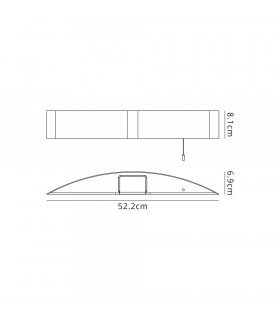 Bathroom Wall Lamp c w Shaver Socket & Pull Switch 1 x 10W LED 4000K 900lm IP44 Black 3yrs Warranty-2