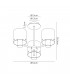 Semi Ceiling Light 3 x E27 Black Smoke Fade Glass-2