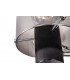 Semi Ceiling Light 3 x E27 Black Smoke Fade Glass-9