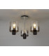 Semi Ceiling Light 3 x E27 Black Smoke Fade Glass-14