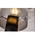 Semi Ceiling Light 3 x E27 Black Smoke Fade Glass-19