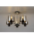 Semi Ceiling Light 5 x E27 Black Smoke Fade Glass-12Semi Ceiling Light 5 x E27 Black Smoke Fade Glass-13