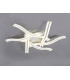 6 Light Ceiling 3 Step Dimming 6 x 13W LED 4000K 5015lm White 3yrs Warranty-3
