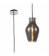 Pendant 17cm Round 1 x E27 Chrome & Smoke-1