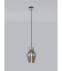 Pendant 17cm Round 1 x E27 Chrome & Smoke-3