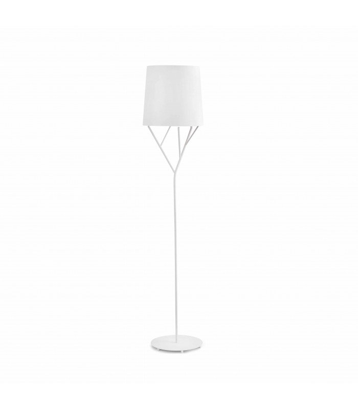 1 Light Floor Lamp White, E27 - 1