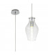 Pendant 17cm Round 1 x E27 Chrome & Clear-1
