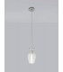 Pendant 17cm Round 1 x E27 Chrome & Clear-3