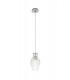 Pendant 17cm Round 1 x E27 Chrome & Clear-4