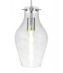 Pendant 17cm Round 1 x E27 Chrome & Clear-7