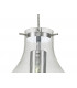Pendant 17cm Round 1 x E27 Chrome & Clear-8